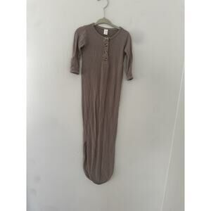 Lou Lou Baby Sleeper Size 3M-6M Taupe Brown One Piece Taup3 Brown